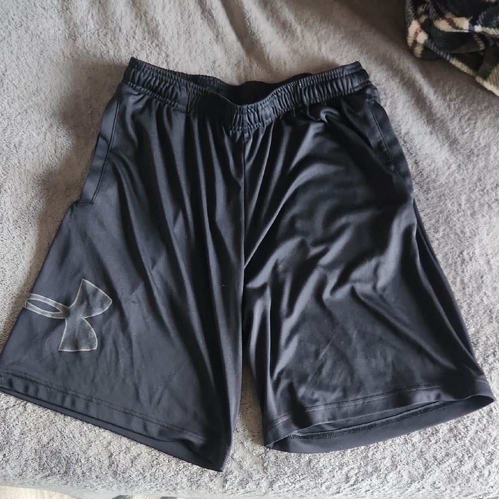 Under Armour Black Men’s Training Shorts with Logo